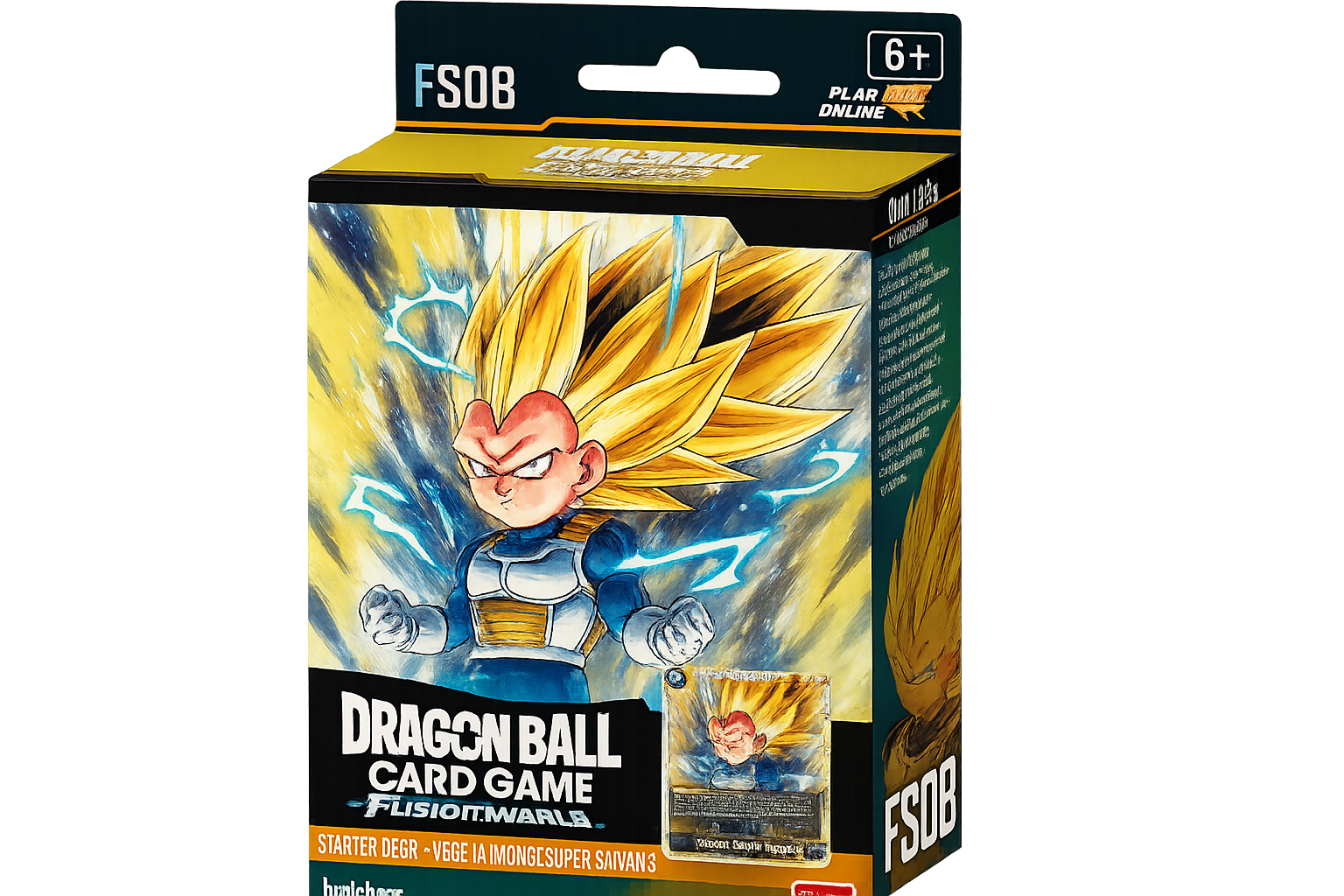 Fusion World Starter Deck FS08 Vegeta con sfondo trasparente