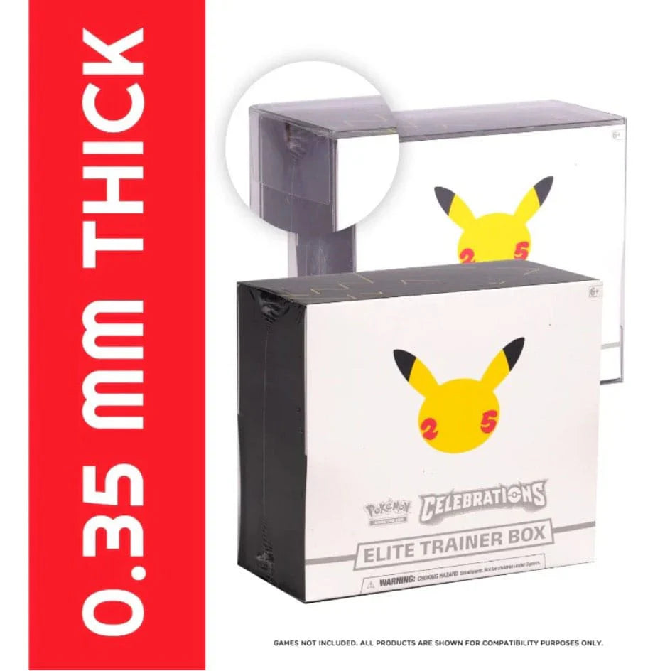 Evoretro - PET Protectors 5-Pack for Booster Boxes / Elite Trainer Boxes Ver. 2