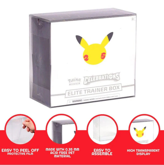 Evoretro - PET Protectors 5-Pack for Booster Boxes / Elite Trainer Boxes Ver. 2
