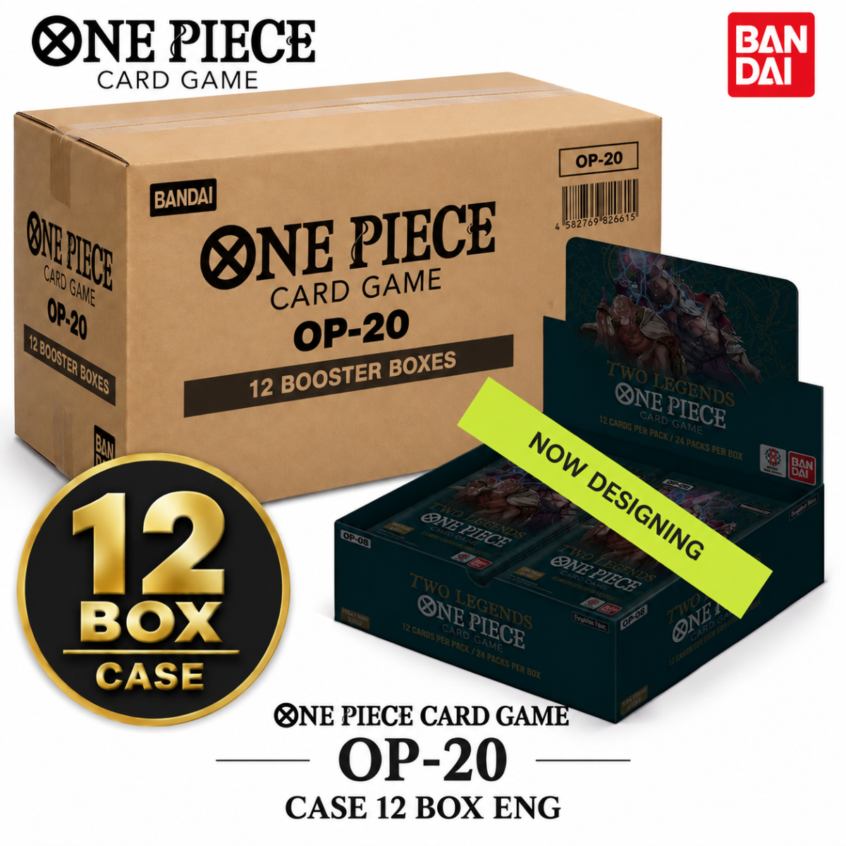 One Piece Card Game OP-20 – Case of 12 Booster Boxes EN