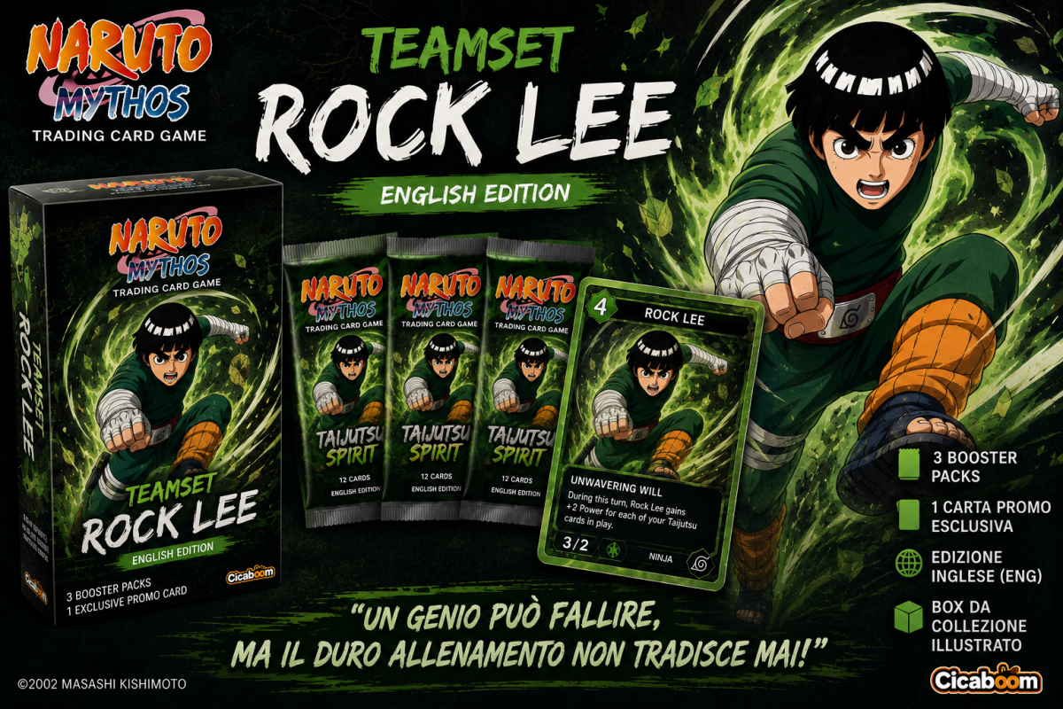 NARUTO MYTHOS TCG TEAMSET ROCK LEE ENG