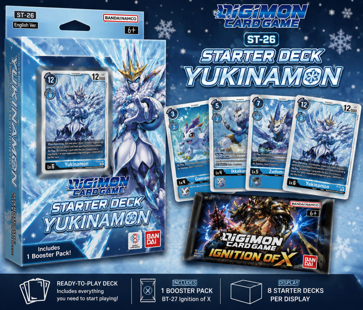 Digimon Card Game ST-26 Starter Deck Yukinamon ENG