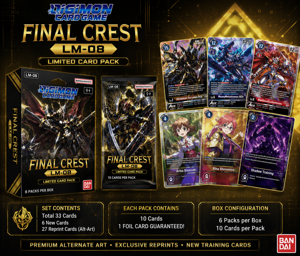 Digimon Card Game Limited Card Pack FINAL CREST LM-08 ENG