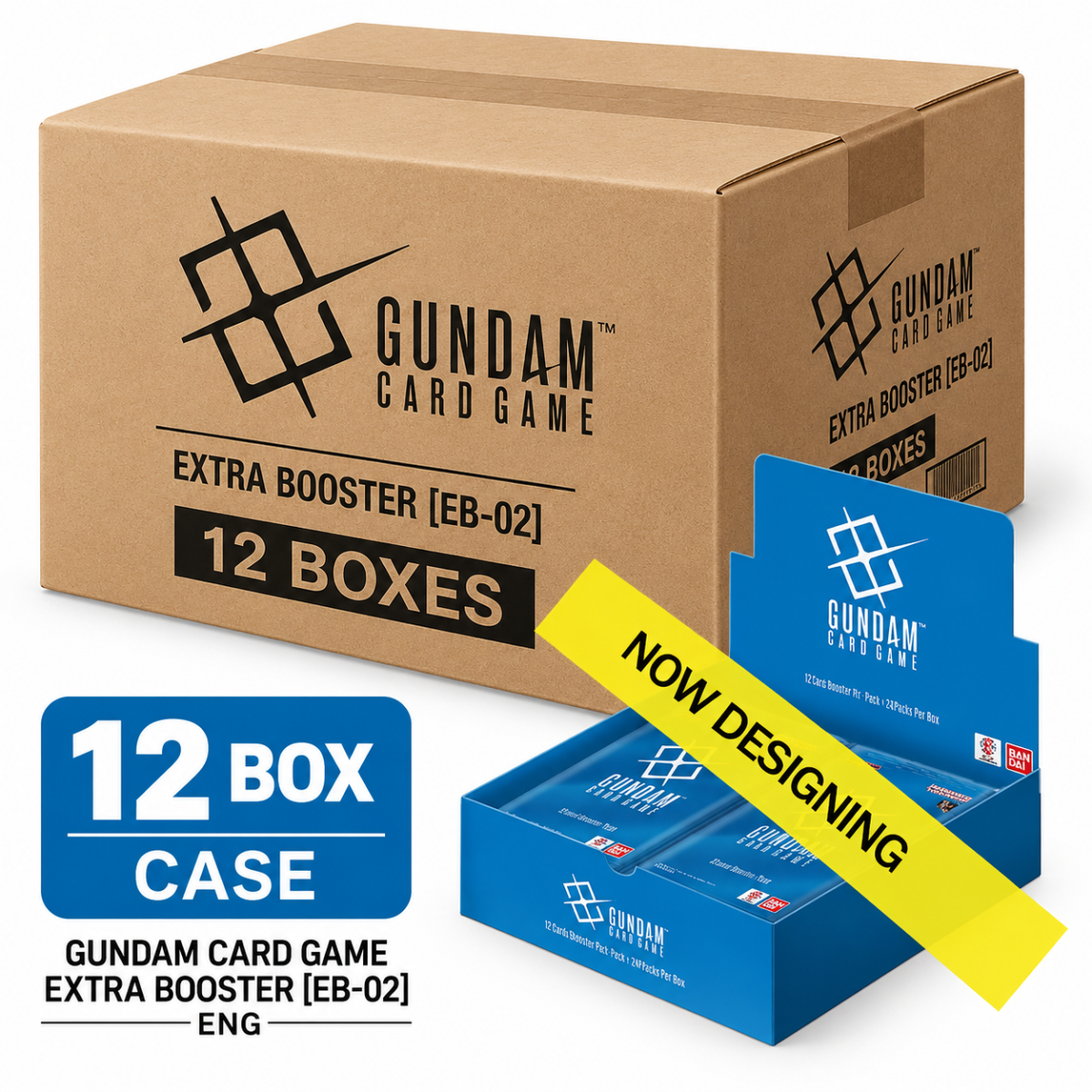 Gundam Card Game EB-02 Extra Booster Sealed Case 12 Boxes EN