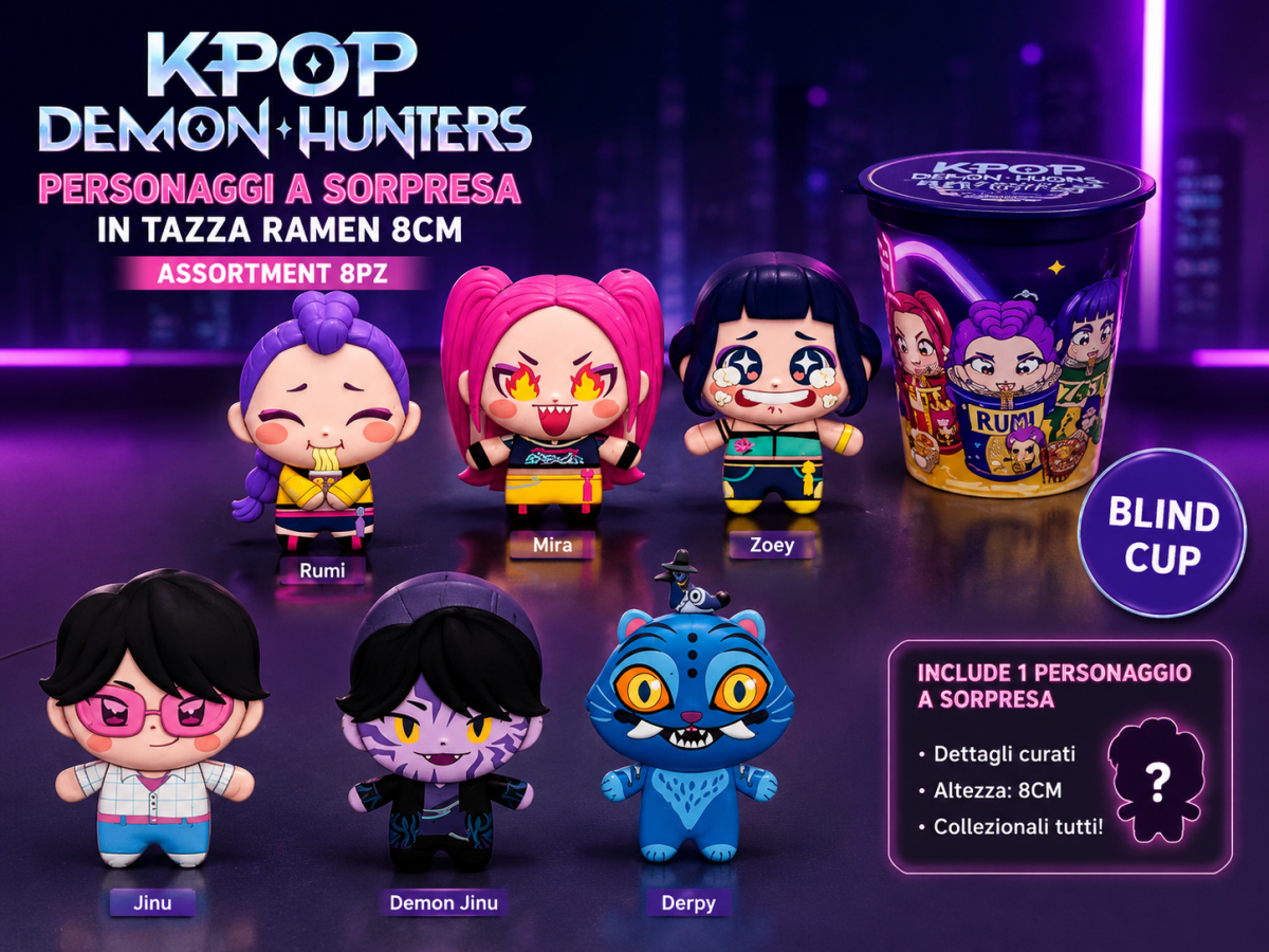 KPOP Demon Hunters Surprise Ramen Cup Figures 8CM