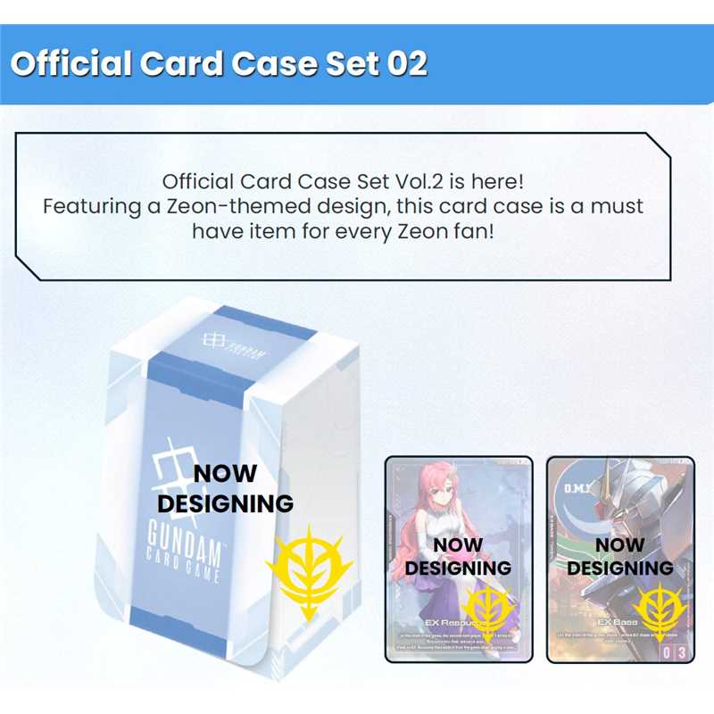 Gundam Card Game Official Deck Case 02