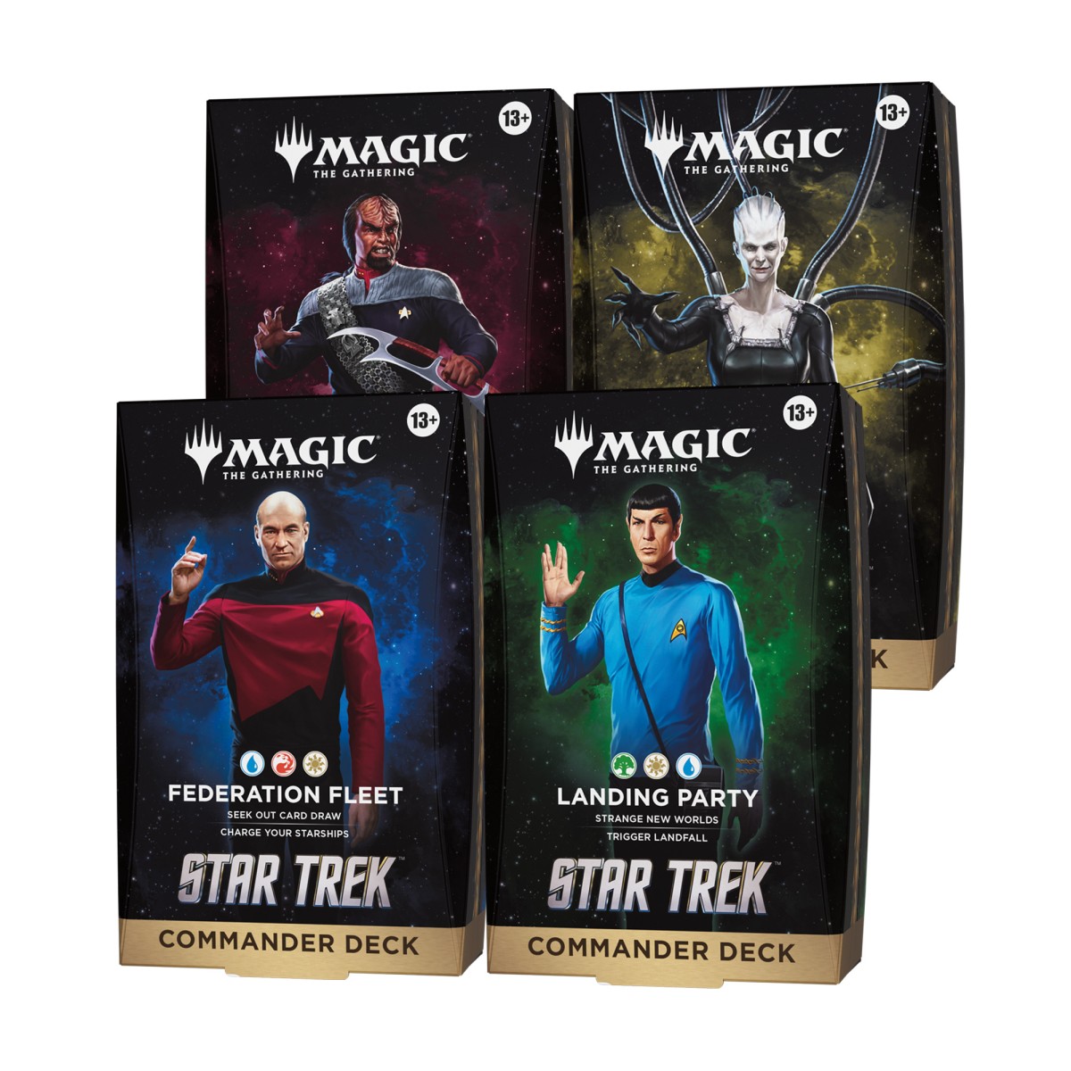 Magic: The Gathering Star Trek Commander Deck Display 4 Decks EN