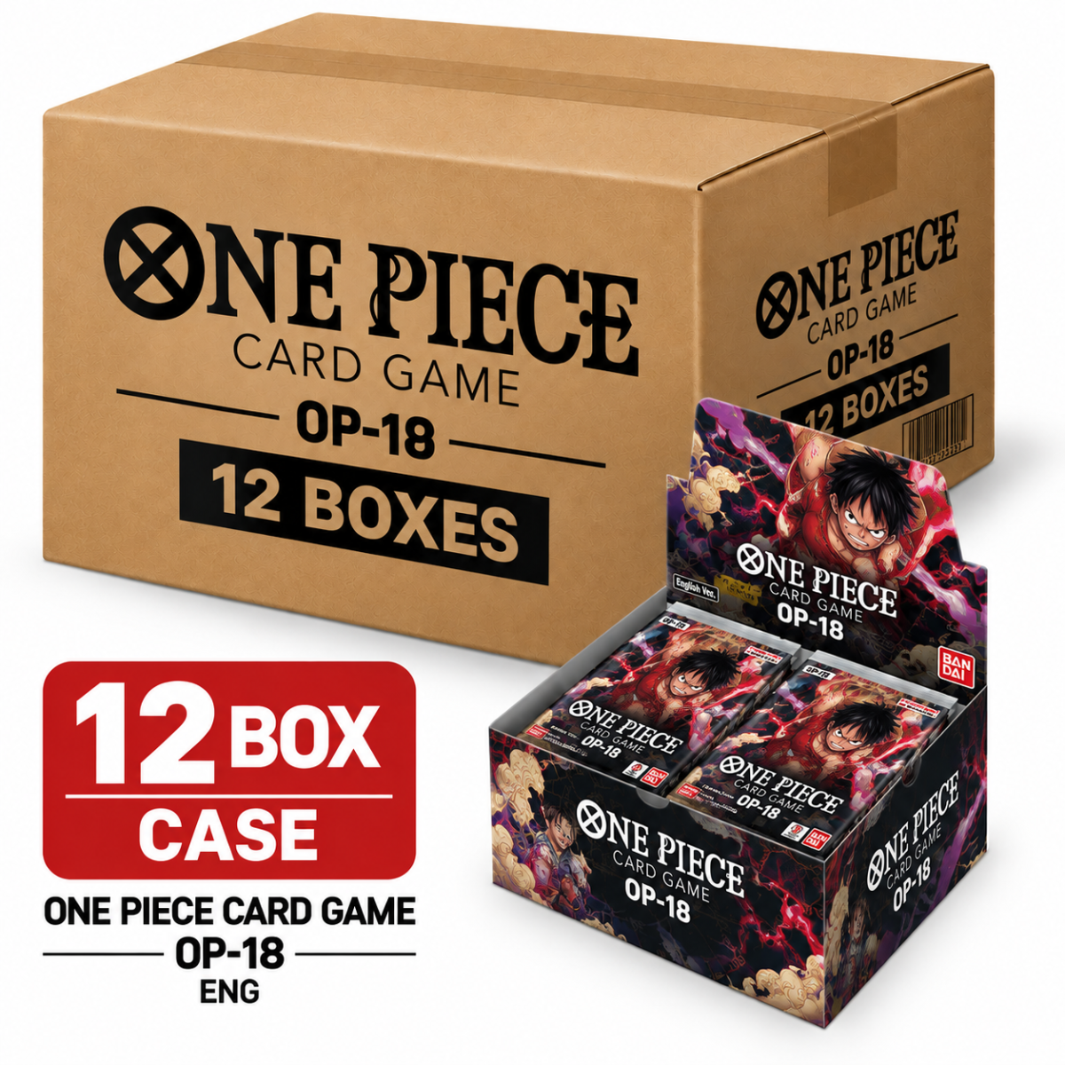 One Piece Card Game Case OP-18 12 Box ENG