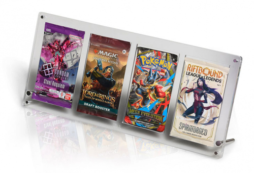 Acrylic Box Protector for Booster Packs – 4-Pack Display Case