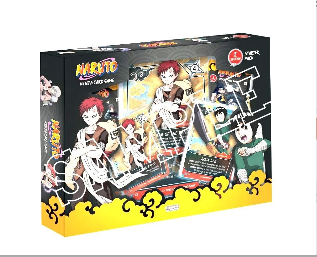 NARUTO MYTHOS TCG SHINOBI SHIREN STARTER PACK  GAARA + ROCK LEE - ENG