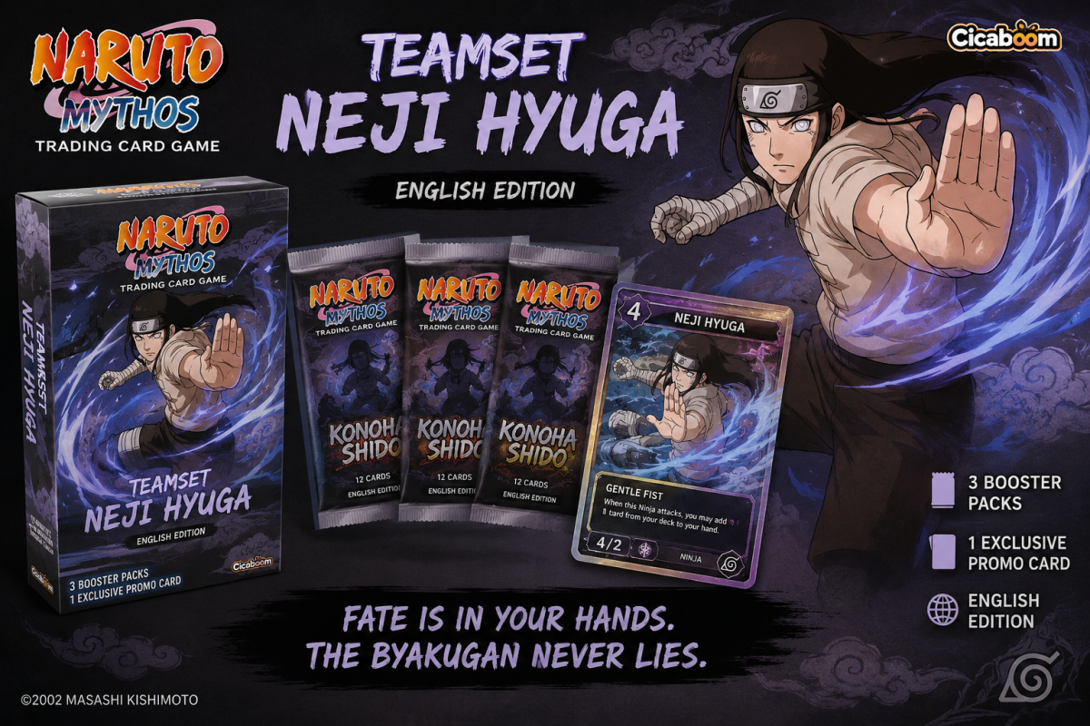 NARUTO MYTHOS TCG TEAMSET NEJI HYUGA - ENG