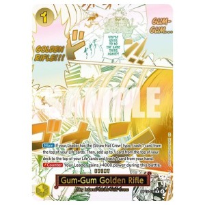One Piece Gum-Gum Golden Rifle OP15-116 Alternate Art EN NM