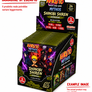 NARUTO MYTHOS TCG SHINOBI SHIREN BOX 24 BUSTE ENG