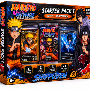 Naruto Mythos TCG Starter Pack 1 – Set 3 Shippuden Window Box ENG